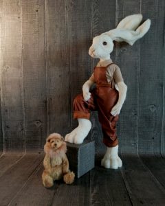 Jouet en forme de lapin en peluche mobile