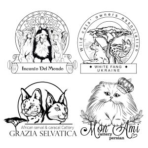 Примеры векторных логотипов питомников