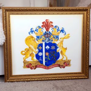 a picture with a coat of arms - a birthday present