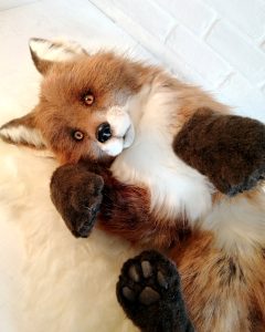 Unique handmade fox toy