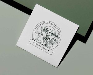 Вітальна листівка з вектор логотип розплідника
