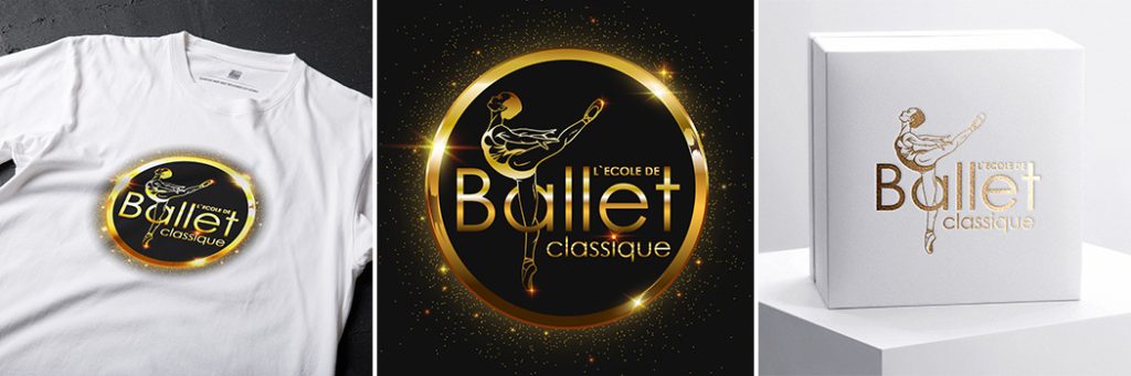 ballet studio vector logo application
