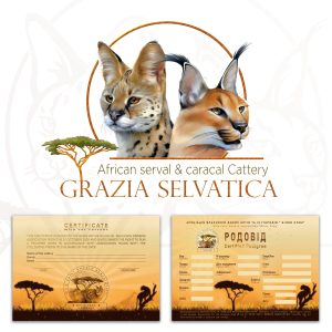 Serval and caracal cattery logo