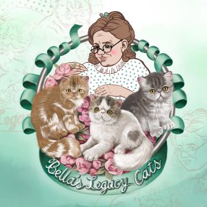 логотип портрет питомника персидских котов