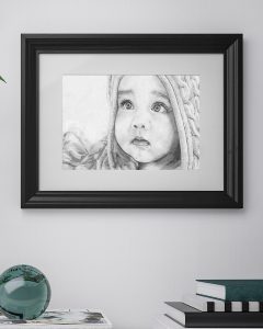 order a pencil portrait of a child