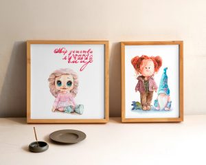 production illustration for shops of dolls and toys to order