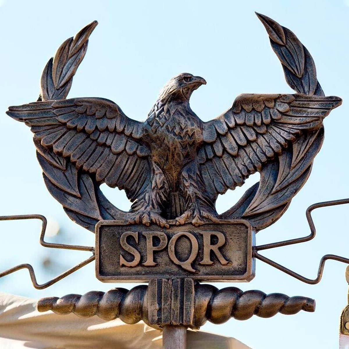 Орел легиона. Орел римской империи SPQR. SPQR Штандарт. Штандарт Рима SPQR. Орел легиона SPQR.