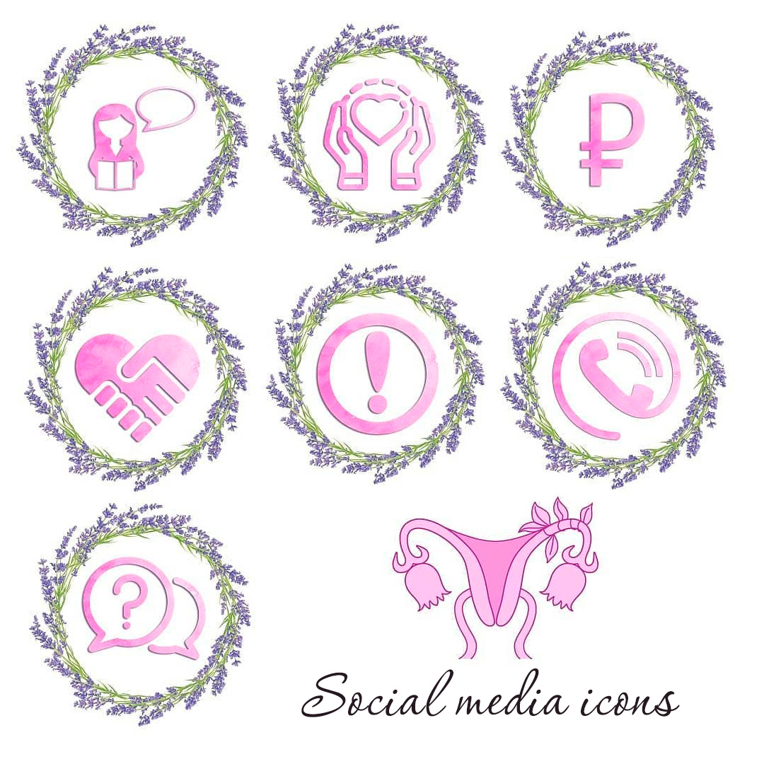 social media icons for clinic