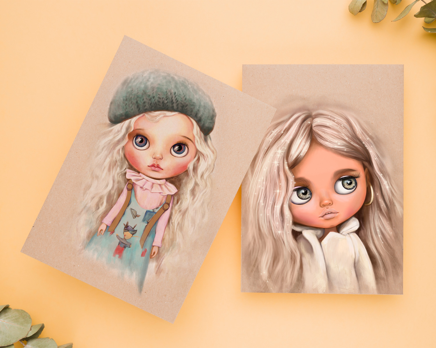 ілюстрації портрети авторських ляльок та іграшок на замовлення