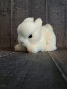 unique gift - designer toy rabbit in teddy style