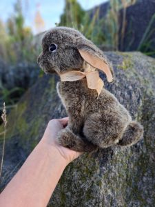 teddy rabbit - handmade toy for collection