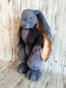 игрушка тедди кролик в костюме - авторская кукла на заказ