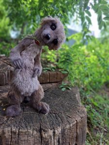 Minty sloth fantasy toy