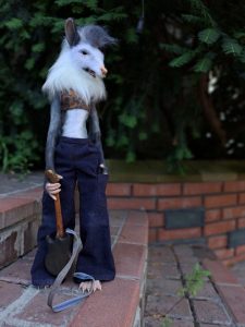 rock star possum collectible toy
