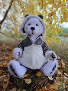 polar bear teddy - handmade collectible designer toy